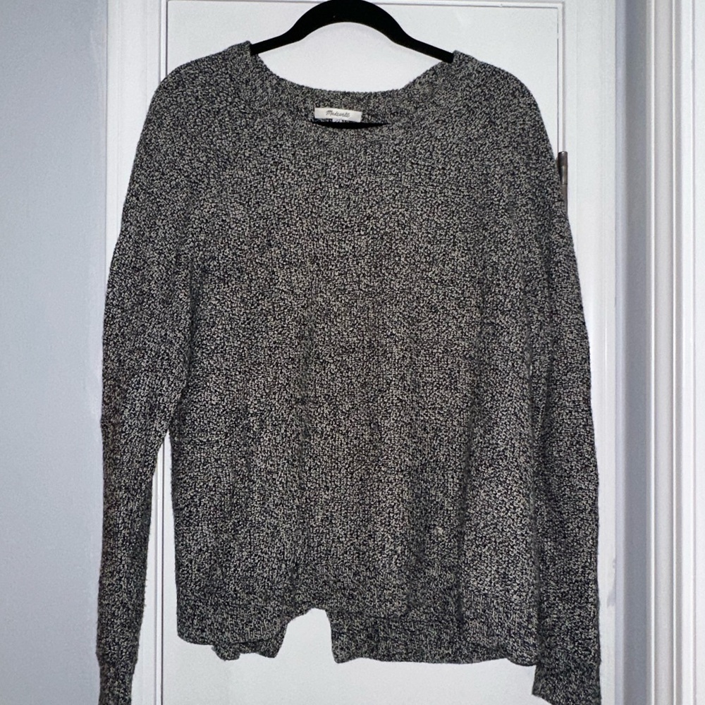 Madewell Black and White Knit Sweater